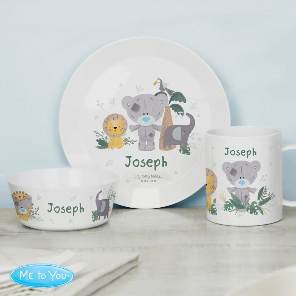 Personalised Tiny Tatty Teddy Jungle Animals Plastic Bowl Extra Image 3