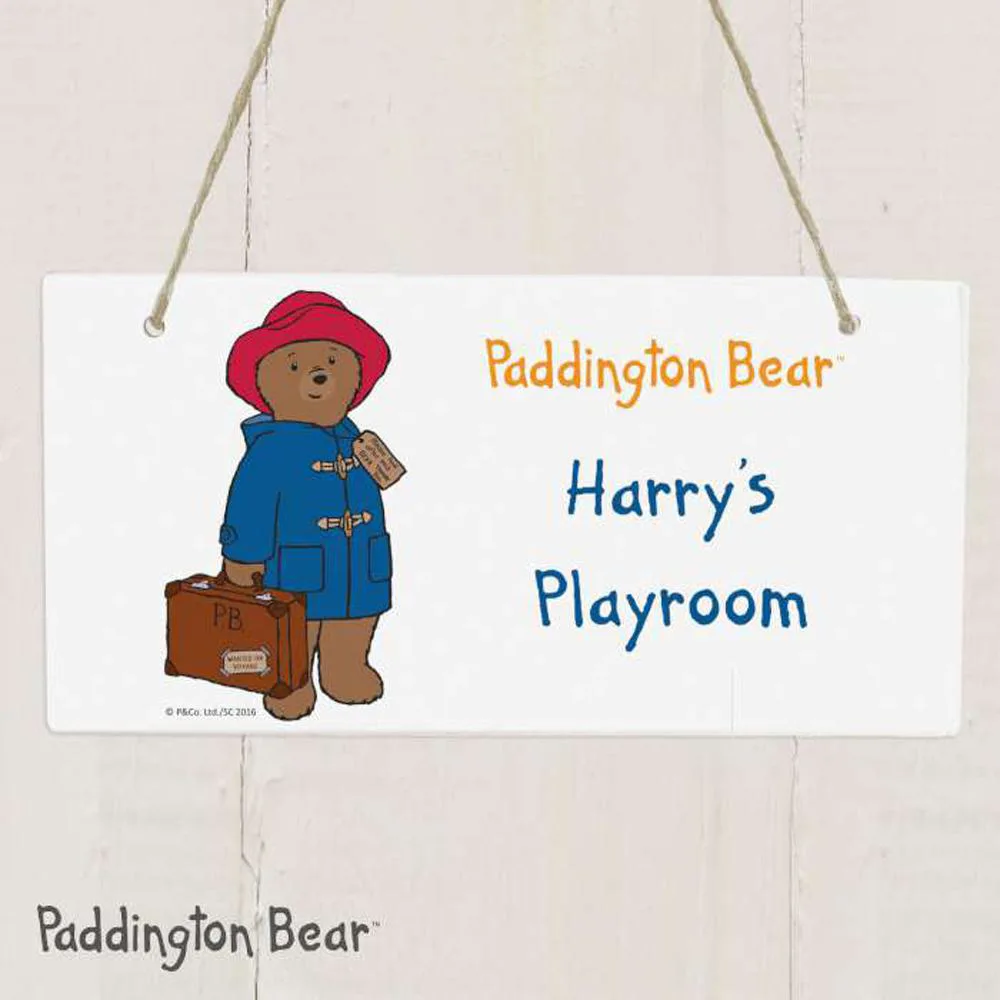 Personalised Paddington Bear Wooden Sign Extra Image 1