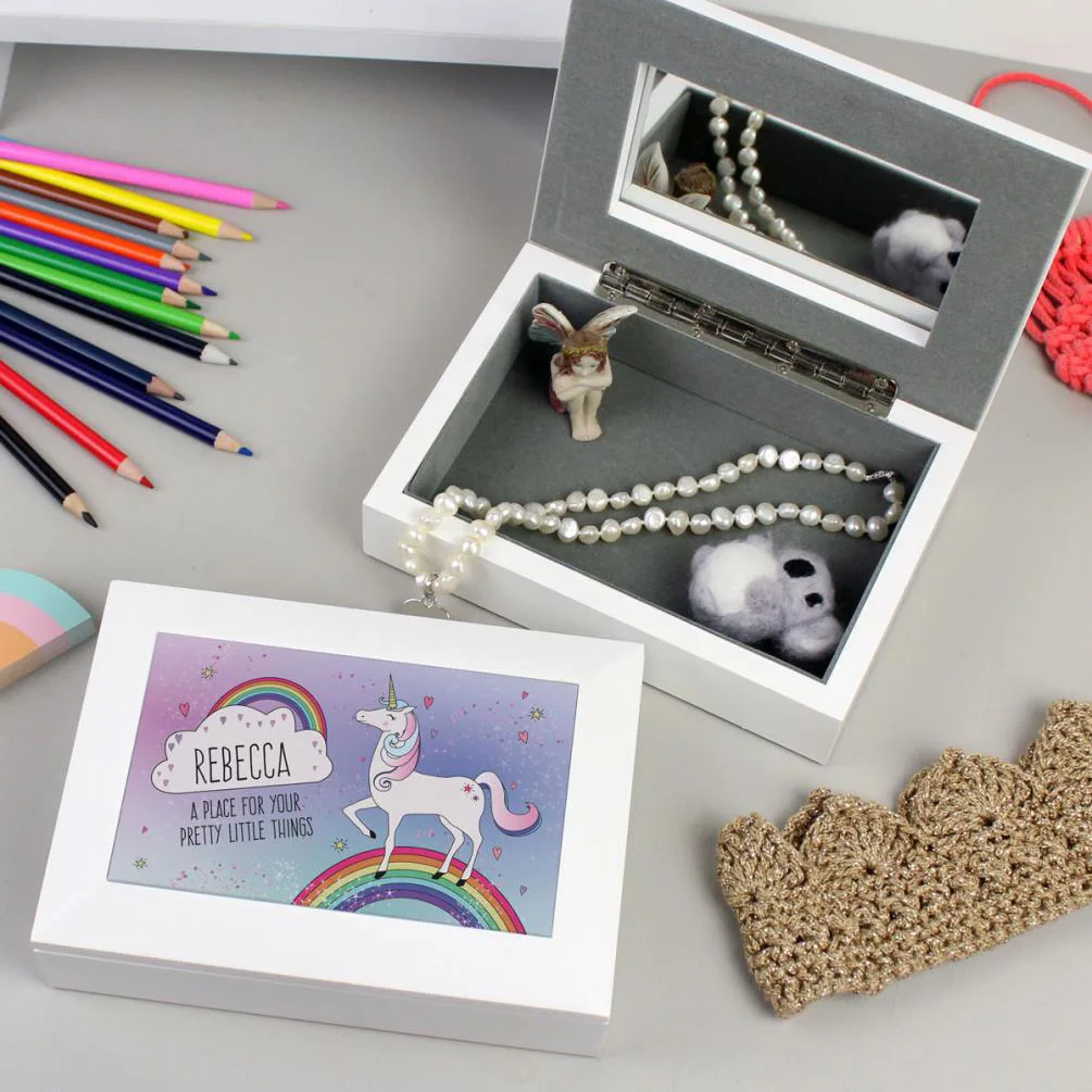 Personalised Unicorn Jewellery Box Extra Image 1
