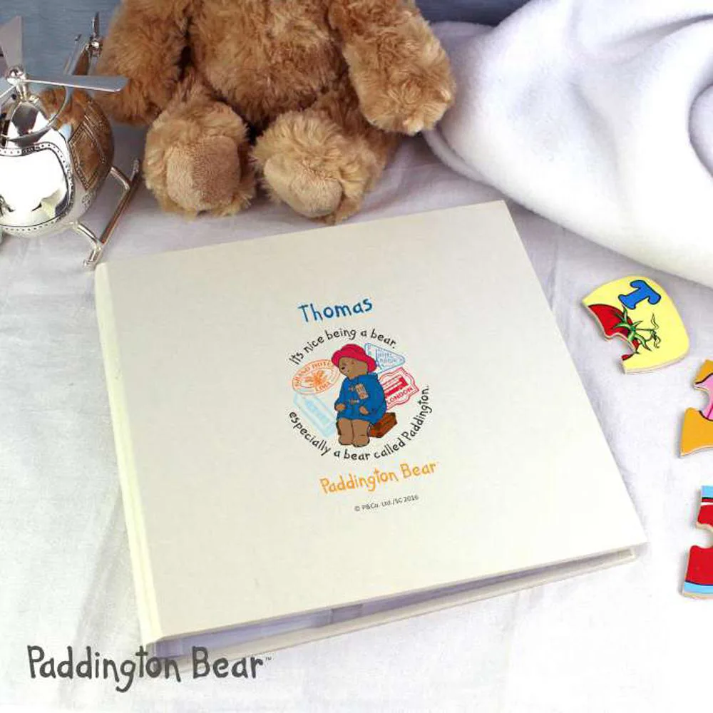 Personalised Paddington Bear Deluxe Sleeved Photo Album Extra Image 1