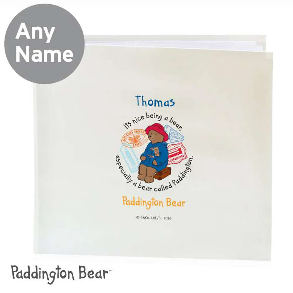 Personalised Paddington Bear Deluxe Sleeved Photo Album Extra Image 3
