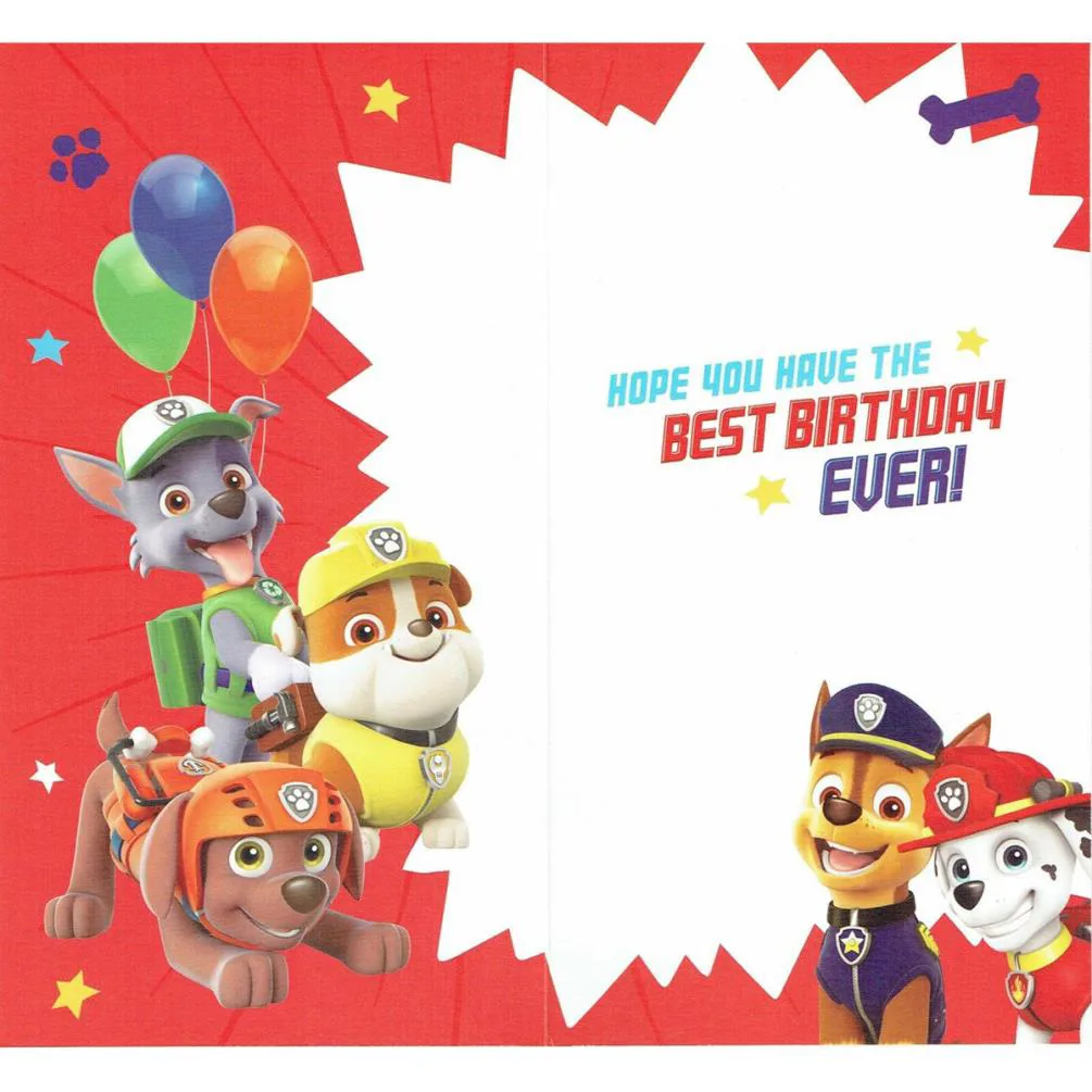 Nephew Paw Patrol Birthday Card Extra Image 1