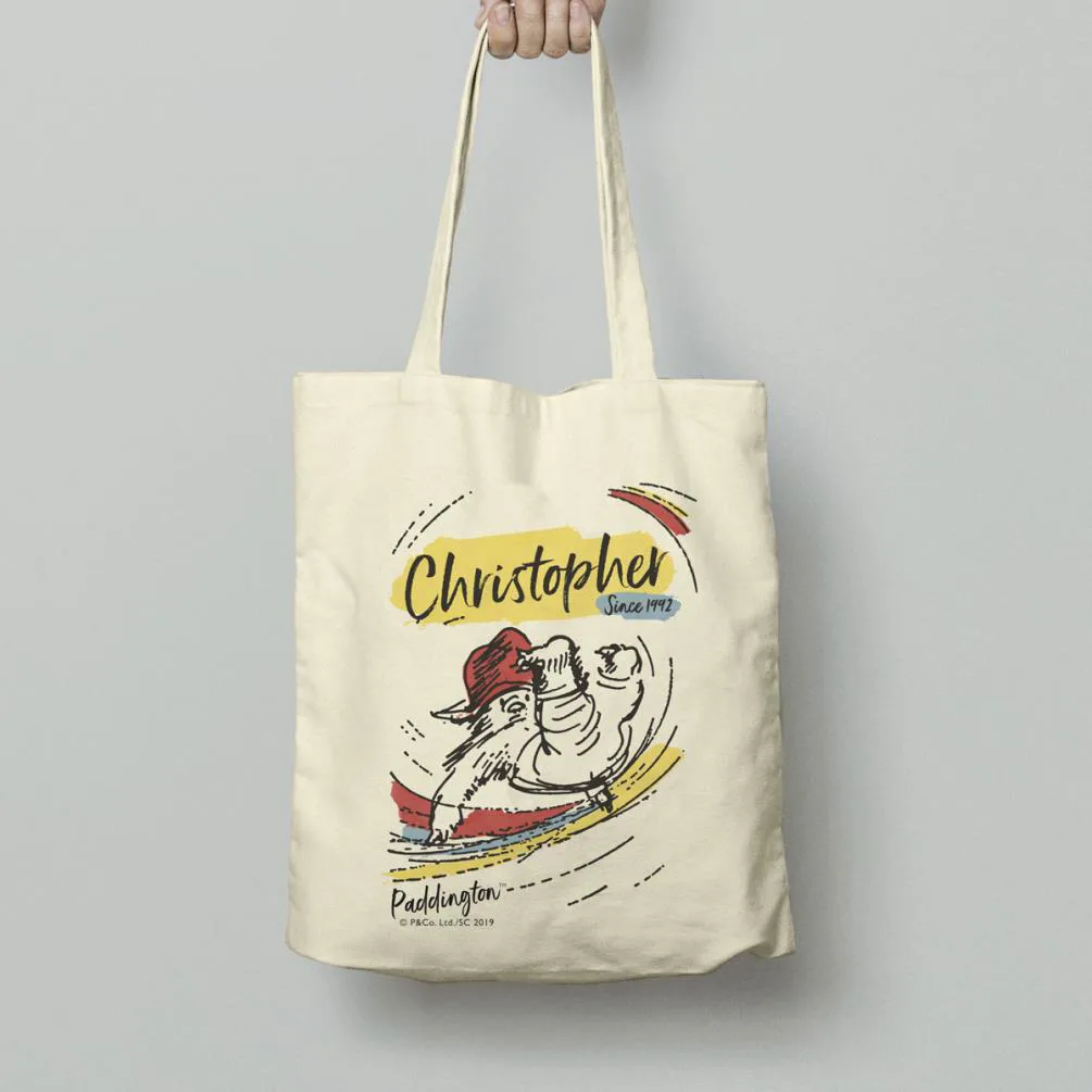 Personalised Paddington Bear Since Tote Bag Extra Image 1