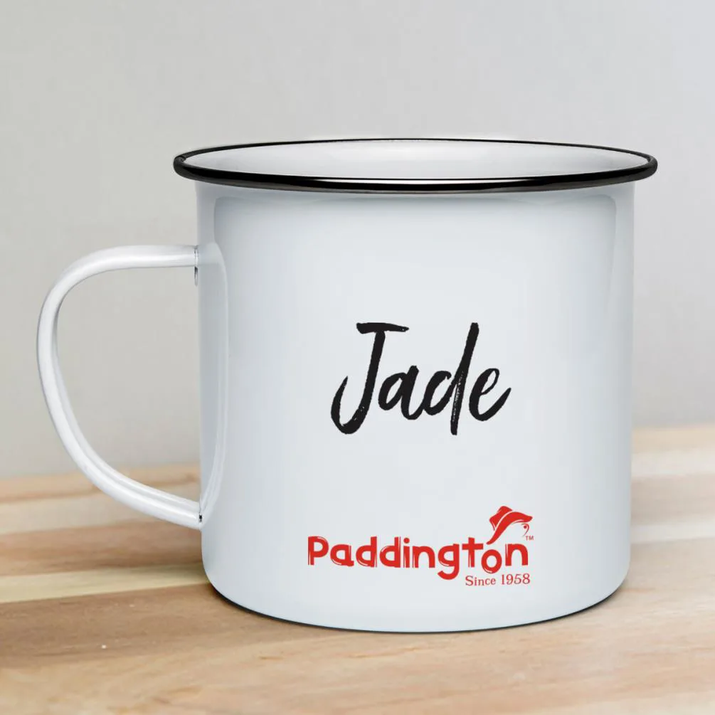 Personalised Paddington Bear Enamel Mug Extra Image 2