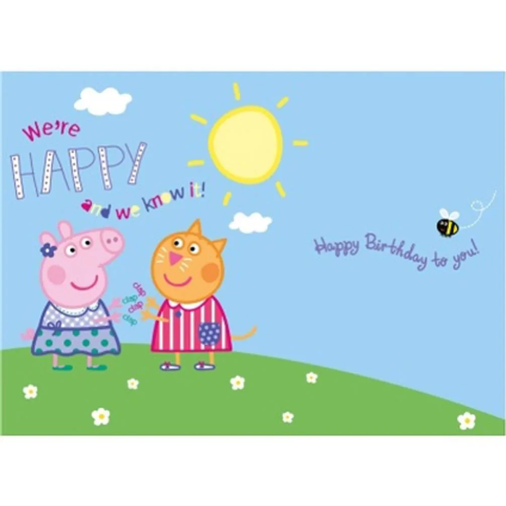 2nd Birthday Peppa Pig Card With Badge Extra Image 1