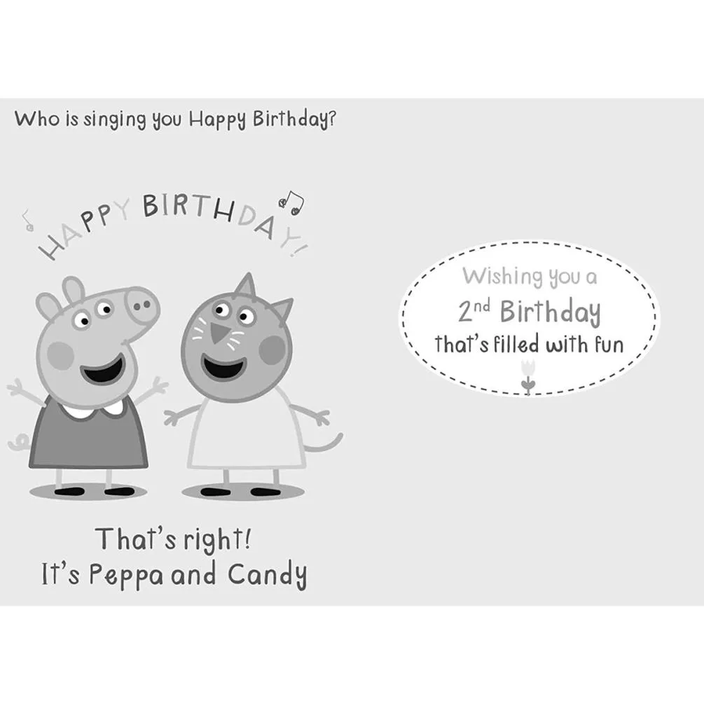 Birthday Girl 2nd Birthday Peppa Pig Card Extra Image 1