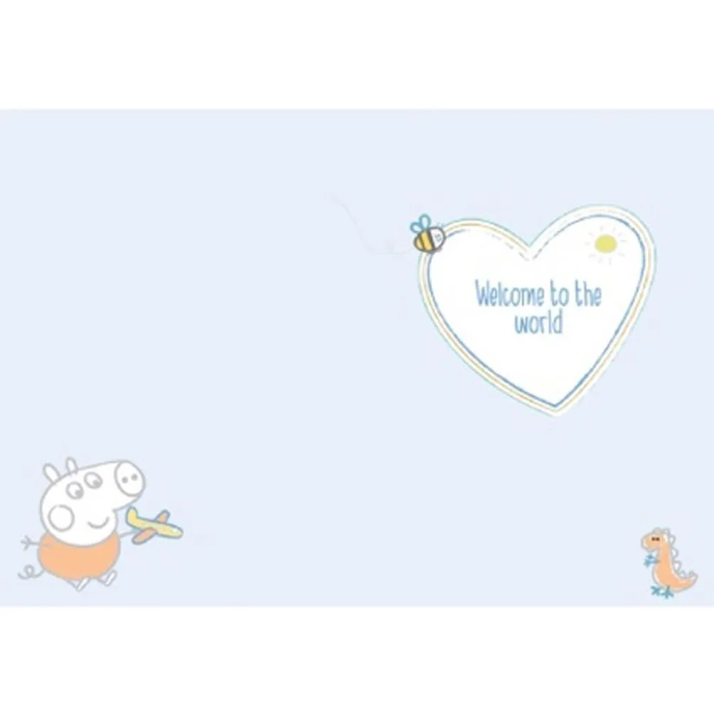 Peppa Pig New Baby Boy Card Extra Image 1