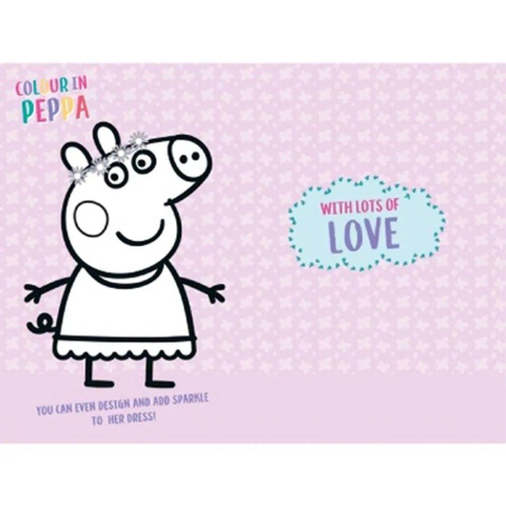 Granddaughter Peppa Pig Birthday Card With Badge Extra Image 1
