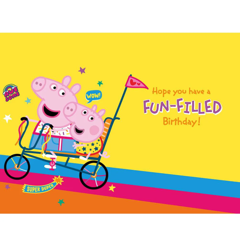 Peppa Pig Personalise Your Own Birthday Card Extra Image 1