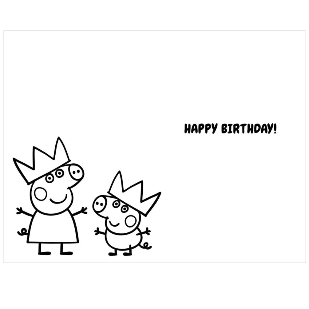 Birthday Fun Peppa Pig Birthday Card Extra Image 1