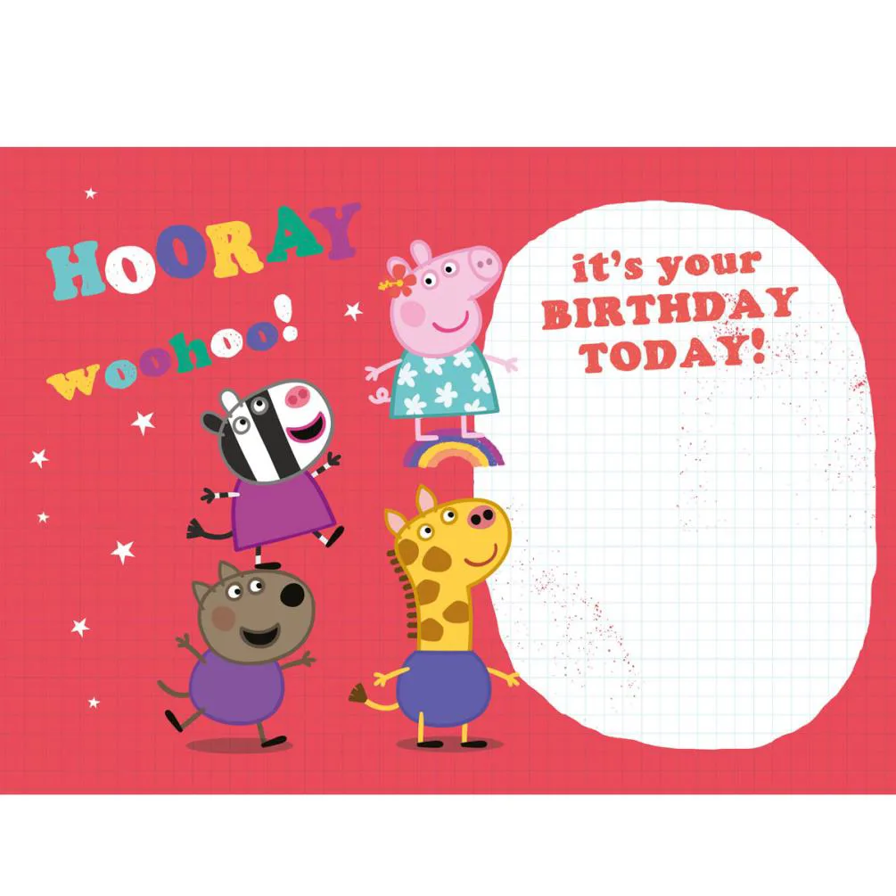 1 Today Peppa Pig 1st Birthday Card Extra Image 1