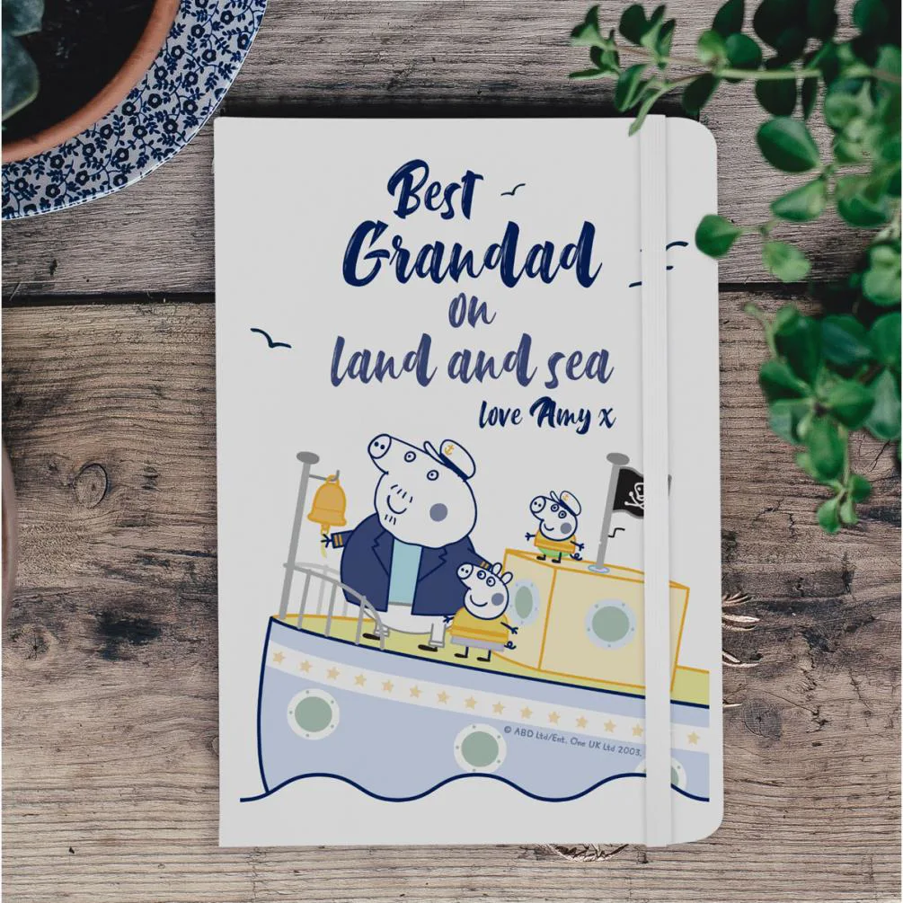 Personalised Peppa Pig Best Grandad A5 Notebook Extra Image 1