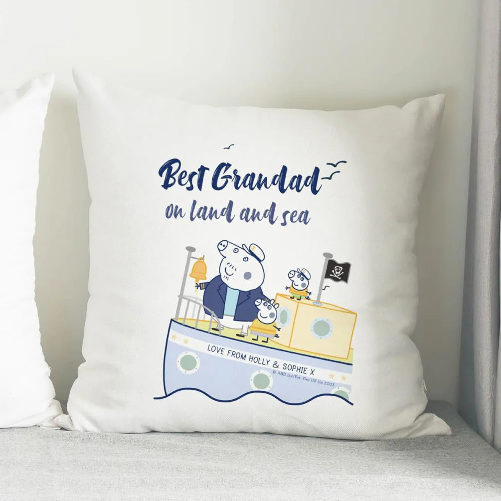 Personalised Peppa Pig Best Grandad Cushion Extra Image 1