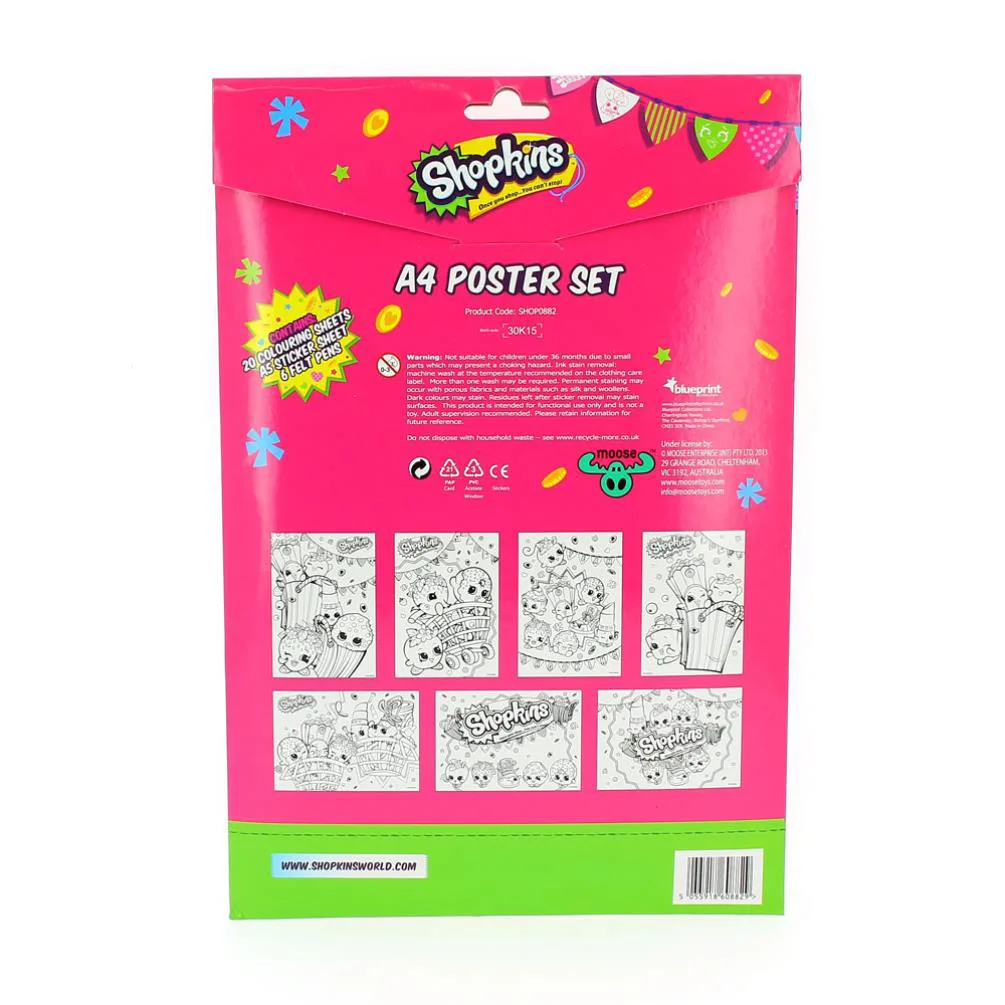 Shopkins A4 Poster Set Extra Image 1