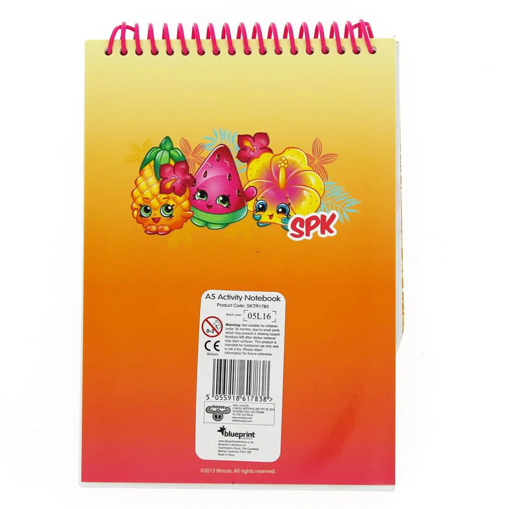 Shopkins Tropical A5 Activity Notebook Extra Image 2