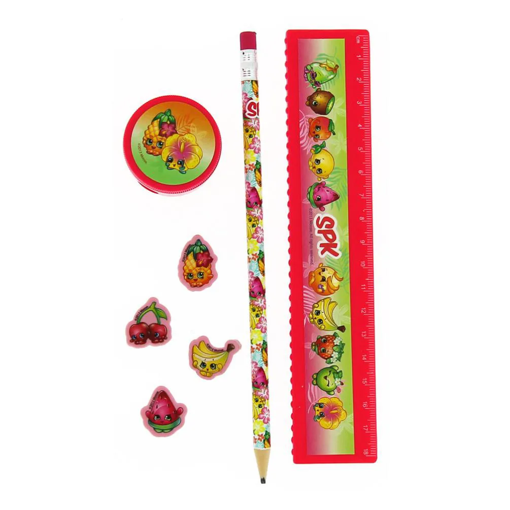 Shopkins Tropical 7 Piece Stationery Set Extra Image 1