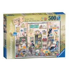 Crazy Cats Vintage Knit One Purrl One 500pc Jigsaw Puzzle