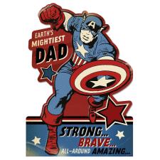 Dad Captain America Marvel Avengers Father's Day Card