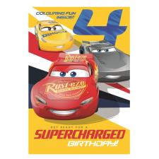 Disney Cars 4th Birthday Card