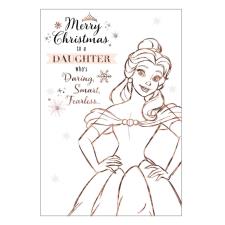 Daughter Disney Princess Christmas Card