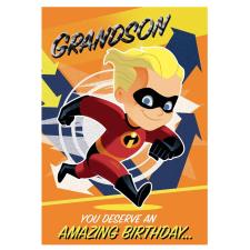 Grandson Incredibles Birthday Card