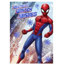 Winter Wishes Spiderman Christmas Card