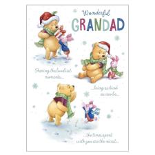 Wonderful Grandad Winnie The Pooh Christmas Card