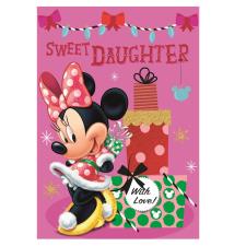 Sweet Daughter Minnie Mouse Christmas Card