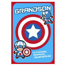 Marvel Captain America Grandson Birthday Card with Keepsake