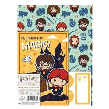 Harry Potter Birthday Card, Gift Wrap & Stickers Set