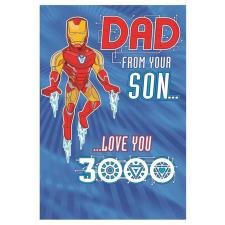 Dad From Your Son Iron Man Father&#39;s Day Card