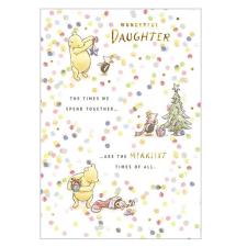Daughter Winnie The Pooh Christmas Card