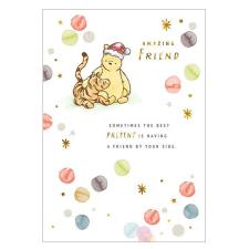 Amazing Friend Winnie The Pooh Christmas Card