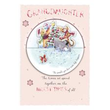 Granddaughter Winnie The Pooh Christmas Card