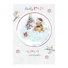 Lovely Mum Winnie The Pooh Christmas Card
