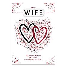 Wife Hearts Valentines Day Card