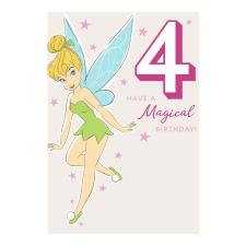 Disney Tinkerbell 4th Birthday Card