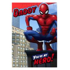 Daddy You're My Hero Spideman Card