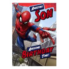 Amazing Son Spiderman Birthday Card