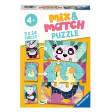 Animals Mix &amp; Match 3 x 24pc Jigsaw Puzzles