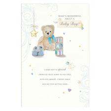 Birth of Baby Boy New Baby Card