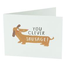 You Clever Sausage Congratulations Card