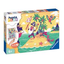 Puzzle &amp; Play Pirate Adventure 2 x 24pc Jigsaw Puzzles