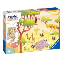 Puzzle &amp; Play Safari Time 2 x 24pc Jigsaw Puzzles