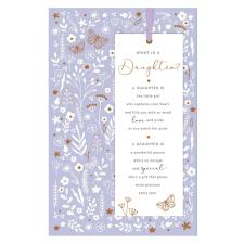 What Is a Daughter Birthday Card with Bookmark Keepsake