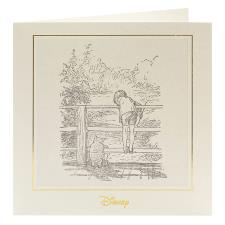 Winnie the Pooh Piglet & Christopher Robbin Sketch Card