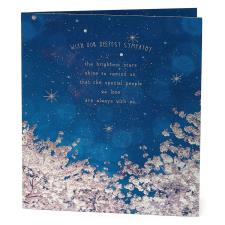 Starry Night Sky Deepest Sympathy Card