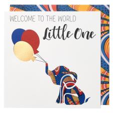 Kindred Afro Touch Welcome Little One New Baby Card