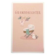 Thank You for a Granddaughter New Baby Girl Card