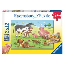 Farm Animals 2 x 12pc Jigsaw Puzzles
